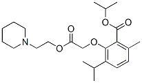 (2-Isopropoxycarbonyl-6-isopropyl-3-methylphenoxy)acetic acid 2-piperidinoethyl ester CAS#: 53206-78-3