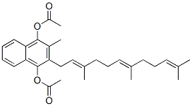 2-Methyl-3-(3,7,11-trimethyl-2,6,10-dodecatrienyl)-1,4-naphthalenediol diacetate CAS#: 56298-82-9