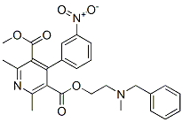 2-(N-benzyl-N-methylamino)ethyl methyl 2,6-dimethyl-4-(3-nitrophenyl)-3,5-pyridinedicarboxylate CAS#: 59875-58-0
