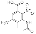 2-NITRO-5-AMINO-3-(ACETYL-AMINO)-4-METHYLBENZOIC ACID CAS#: 54002-35-6