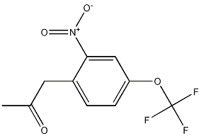 2-Nitro-1-(2-oxopropyl)-4-trifluoromethoxybenzene CAS#: 57330-59-3