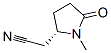 2-Pyrrolidineacetonitrile,1-methyl-5-oxo-,(2S)-(9CI) CAS#: 479411-60-4