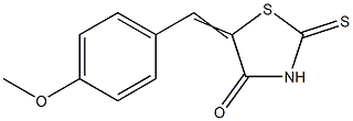 2-Thioxo-5-(4-methoxybenzylidene)thiazolidine-4-one CAS#: 5462-97-5