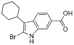 2-broMo-3-cyclohexyl-1H-indole-6-carboxylic acid CAS#: 494799-76-7