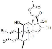 2-bromo-6beta,9-difluoro-11beta,16alpha,17,21-tetrahydroxypregna-1,4-diene-3,20-dione 21-acetate CAS#: 57781-19-8