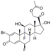 2-bromo-6beta,9-difluoro-11beta,17,21-trihydroxypregna-1,4-diene-3,20-dione 21-acetate CAS#: 57781-23-4