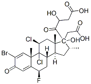 2-bromo-9,11beta-dichloro-6beta-fluoro-17,21-dihydroxy-16alpha-methylpregna-1,4-diene-3,20-dione 17,21-di(acetate) CAS#: 58014-01-0