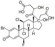 2-bromo-9,11beta-dichloro-6beta-fluoro-17,21-dihydroxypregna-1,4-diene-3,20-dione 17,21-di(acetate) CAS#: 57781-16-5