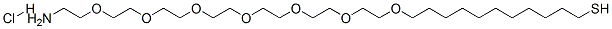 20-(11-Mercaptoundecanyloxy)-3,6,9,12,15,18-hexaoxaeicosane-1-amine,hydrochloride CAS#: 496839-01-1
