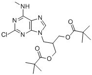 2,2-DIMETHYL-PROPIONIC ACID 3-(2-CHLORO-6-METHYLAMINOPURIN-9-YL)-2-(2,2-DIMETHYL-PROPIONYLOXYMETHYL)-PROPYL ESTER CAS#: 491611-55-3