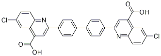 2,2'-(biphenyl-4,4'-diyl)bis(6-chloroquinoline-4-carboxylic acid) CAS#: 501657-82-5