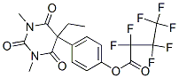 2,2,3,3,4,4,4-Heptafluorobutanoic acid 4-(5-ethyl-1,3-dimethyl-2,4,6-trioxohexahydropyrimidin-5-yl)phenyl ester CAS#: 55429-88-4