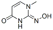 2,4(1H,3H)-Pyrimidinedione,1-methyl-,2-oxime,(2Z)-(9CI) CAS#: 545379-75-7
