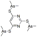 2,4,6-Pyrimidinetriyltris(thio)tris(dimethylarsenic) CAS#: 51678-03-6