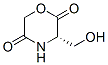 2,5-Morpholinedione, 3-(hydroxymethyl)-, (3S)- (9CI) CAS#: 512802-58-3