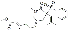 (2E,6E)-3,7-Dimethyl-9-(2-methyl-1-propenyl)-9-(phenylsulfonyl)-2,6-decadienedioic acid dimethyl ester CAS#: 57683-65-5