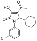 2H-Pyrrol-2-one, 4-acetyl-1-(3-chlorophenyl)-5-cyclohexyl-1,5-dihydro-3-hydroxy- CAS#: 512176-96-4