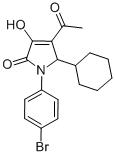 2H-Pyrrol-2-one, 4-acetyl-1-(4-bromophenyl)-5-cyclohexyl-1,5-dihydro-3-hydroxy- CAS#: 512176-59-9