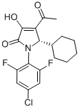 2H-Pyrrol-2-one, 4-acetyl-1-(4-chloro-2,6-difluorophenyl)-5-cyclohexyl-1,5-dihydro-3-hydroxy-, (5S)- CAS#: 512178-04-0