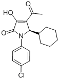 2H-Pyrrol-2-one, 4-acetyl-1-(4-chlorophenyl)-5-cyclohexyl-1,5-dihydro-3-hydroxy-, (5R)- CAS#: 512177-06-9