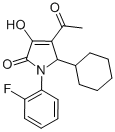 2H-Pyrrol-2-one, 4-acetyl-5-cyclohexyl-1-(2-fluorophenyl)-1,5-dihydro-3-hydroxy- CAS#: 512176-99-7