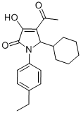 2H-Pyrrol-2-one, 4-acetyl-5-cyclohexyl-1-(4-ethylphenyl)-1,5-dihydro-3-hydroxy- CAS#: 512177-36-5