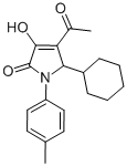 2H-Pyrrol-2-one, 4-acetyl-5-cyclohexyl-1,5-dihydro-3-hydroxy-1-(4-methylphenyl)- CAS#: 512176-53-3