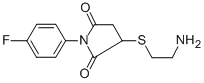 3-(2-AMINO-ETHYLSULFANYL)-1-(4-FLUORO-PHENYL)-PYRROLIDINE-2,5-DIONE CAS#: 400063-27-6