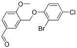 3-(2-BROMO-4-CHLOROPHENOXYMETHYL)-4-METHOXYBENZALDEHYDE CAS#: 438219-59-1