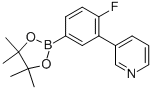 3-(2-FLUORO-5-(4,4,5,5-TETRAMETHYL-1,3,2-DIOXABOROLAN-2-YL)PHENYL)PYRIDINE CAS#: 425378-79-6