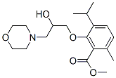 3-(2-Hydroxy-3-morpholinopropoxy)-p-cymene-2-carboxylic acid methyl ester CAS#: 53206-84-1