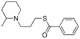 3-(2-methyl-1-piperidyl)propylsulfanyl-phenyl-methanone CAS#: 5435-03-0