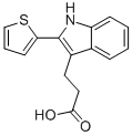 3-(2-thien-2-yl-1H-indol-3-yl)propanoic acid CAS#: 5691-03-2