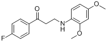 3-(2,4-DIMETHOXYANILINO)-1-(4-FLUOROPHENYL)-1-PROPANONE CAS#: 477319-00-9
