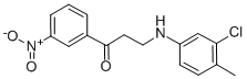 3-(3-CHLORO-4-METHYLANILINO)-1-(3-NITROPHENYL)-1-PROPANONE CAS#: 400753-32-4