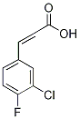 3-(3-Chloro-4-fluorophenyl)prop-2-enoic acid, 3-(3-Chloro-4-fluorophenyl)acrylic acid CAS#: 58537-11-4