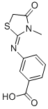 3-(3-METHYL-4-OXO-THIAZOLIDIN-2-YLIDENEAMINO)-BENZOIC ACID CAS#: 436811-29-9