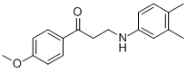 3-(3,4-DIMETHYLANILINO)-1-(4-METHOXYPHENYL)-1-PROPANONE CAS#: 477319-10-1