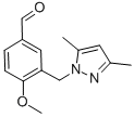 3-(3,5-DIMETHYL-PYRAZOL-1-YLMETHYL)-4-METHOXY-BENZALDEHYDE CAS#: 436086-91-8
