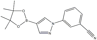 3-(4-(4,4,5,5-TetraMethyl-1,3,2-dioxaborolan-2-yl)-1H-pyrazol-1-yl)benzonitrile CAS#: 546142-08-9