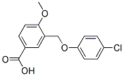3-(4-CHLORO-PHENOXYMETHYL)-4-METHOXY-BENZOIC ACID CAS#: 438221-04-6