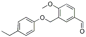 3-(4-ETHYL-PHENOXYMETHYL)-4-METHOXY-BENZALDEHYDE CAS#: 438531-34-1