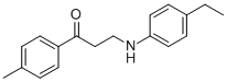 3-(4-ETHYLANILINO)-1-(4-METHYLPHENYL)-1-PROPANONE CAS#: 477320-42-6
