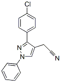 3-(4-chlorophenyl)-1-phenyl-1H-pyrazole-4-acetonitrile CAS#: 55432-07-0