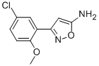3-(5-CHLORO-2-METHOXY-PHENYL)-ISOXAZOL-5-YLAMINE CAS#: 501116-39-8