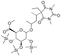 3-(5-Ethylhexahydro-1,3-dimethyl-2,4,6-trioxopyrimidin-5-yl)-1-methylbutyl 2-O,3-O,4-O-tris(trimethylsilyl)-6-O-methyl-D-glucopyranosiduronic acid CAS#: 55556-79-1