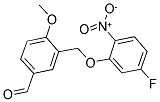 3-(5-FLUORO-2-NITRO-PHENOXYMETHYL)-4-METHOXY-BENZALDEHYDE CAS#: 438218-86-1