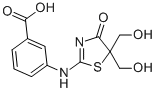 3-(5,5-BIS-HYDROXYMETHYL-4-OXO-4,5-DIHYDRO-THIAZOL-2-YLAMINO)-BENZOIC ACID CAS#: 436088-77-6