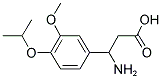 3-AMINO-3-(4-ISOPROPOXY-3-METHOXYPHENYL)PROPANOIC ACID CAS#: 554402-59-4