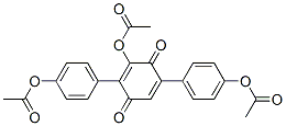 3-(Acetyloxy)-2,5-bis(4-(acetyloxy)phenyl)-2,5-cyclohexadiene-1,4-dion e CAS#: 59903-98-9